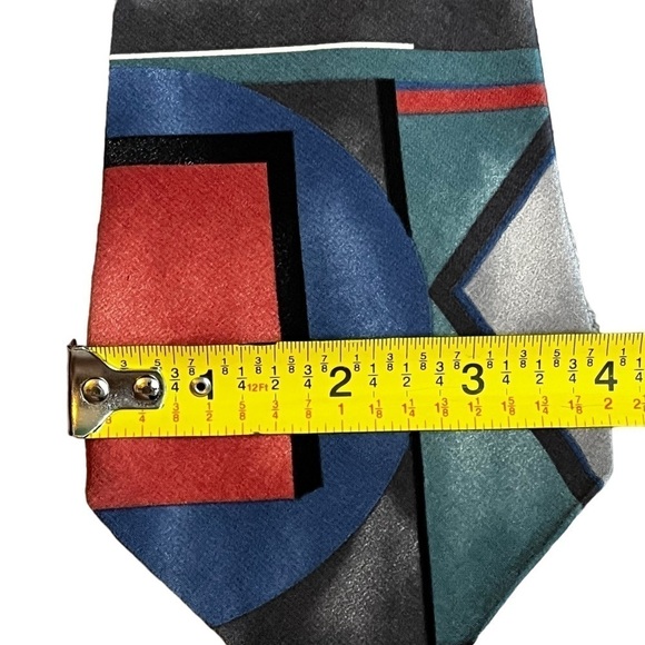 THREE Don Loper Vintage Ties Polyester Floral 100% Silk Abstract Geo Print - Picture 9 of 11